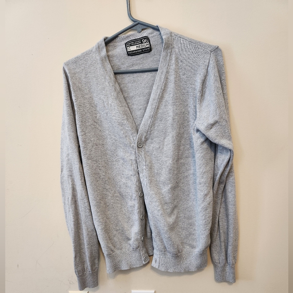 Nwot Cedar wood state grandpa cardigan